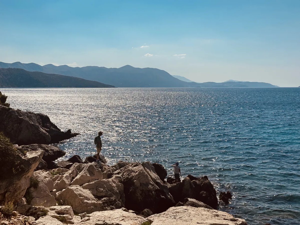 Rocky coastline on Lokrum island
