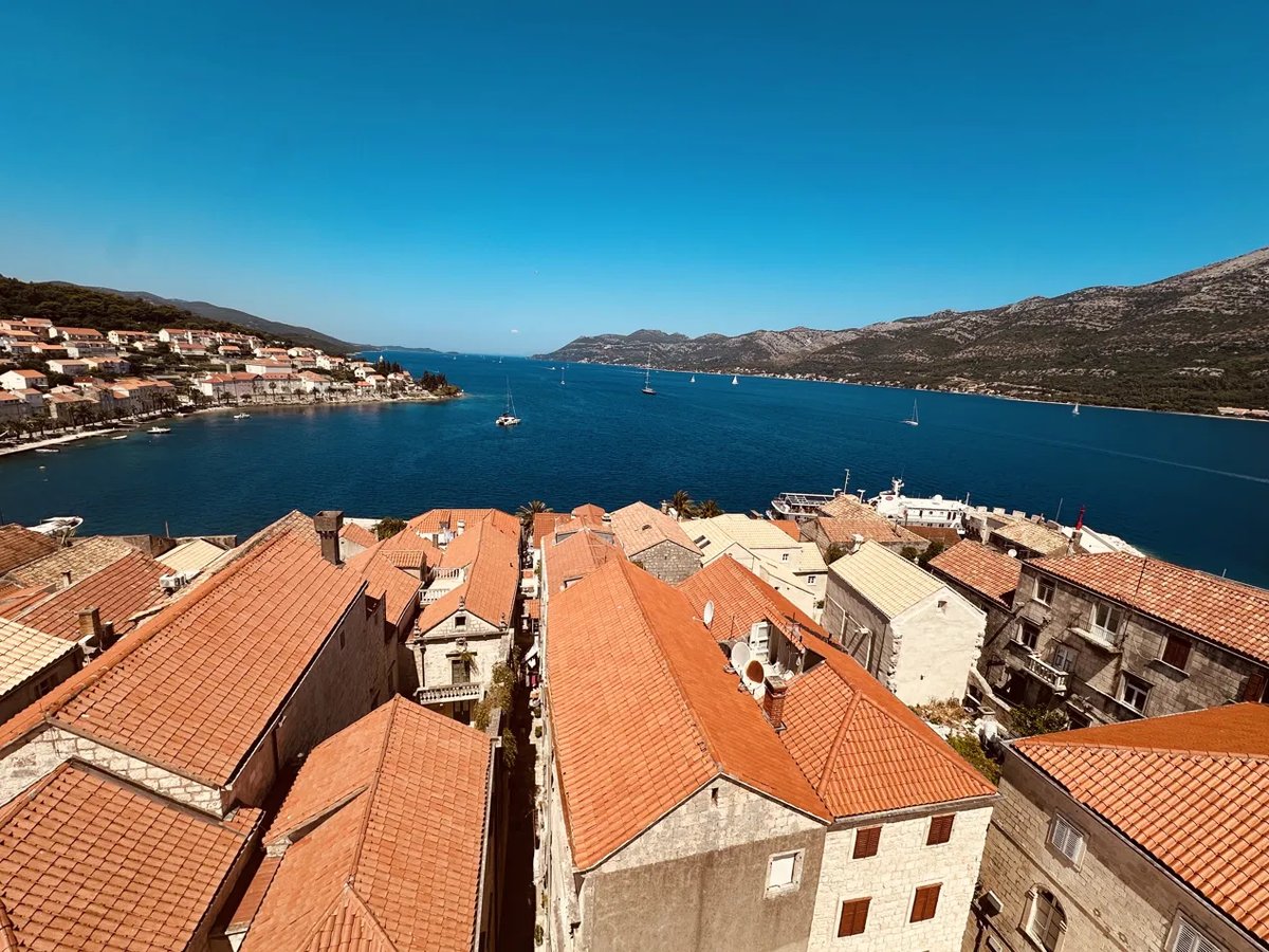 Korčula Old Town from the cathedral belfry