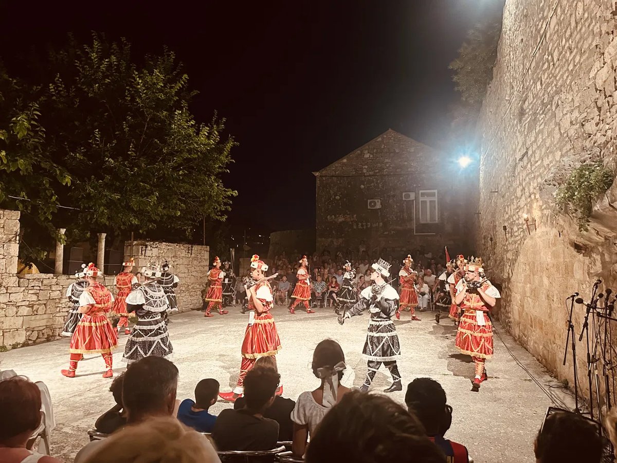 Moreška sword dance performance in Korčula