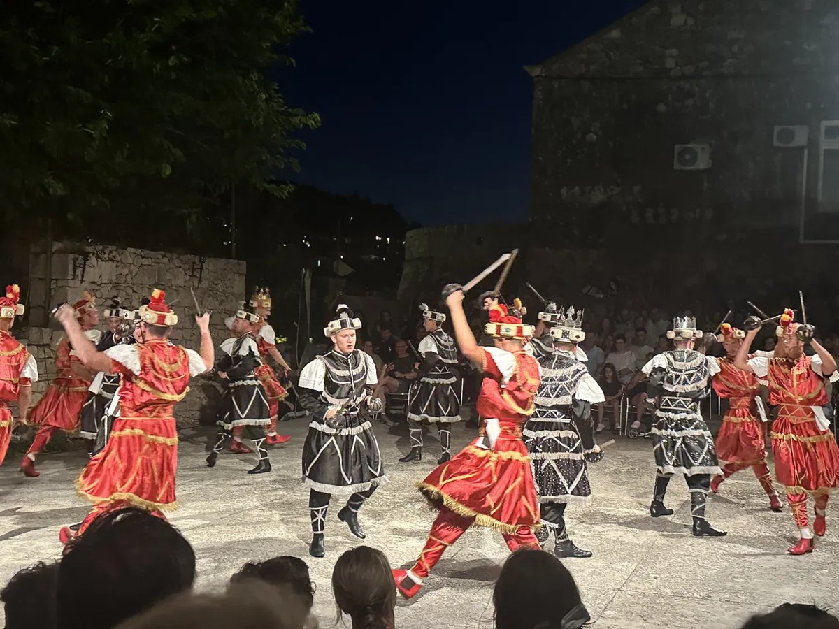 Moreška sword dance performers in Korčula